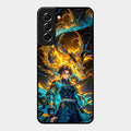 Fire Soul Tanjiro Glass Case Cover For Samsung Galaxy S21 Fe 5G
