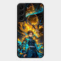 Fire Soul Tanjiro Glass Case Cover For Samsung Galaxy S22 Plus 5G
