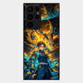 Fire Soul Tanjiro Glass Case Cover For Samsung Galaxy S22 Ultra 5G