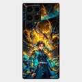 Fire Soul Tanjiro Glass Case Cover For Samsung Galaxy S23 Ultra 5G