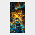 Fire Soul Tanjiro Glass Case Cover For Samsung Galaxy S25 Edge 5G