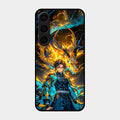 Fire Soul Tanjiro Glass Case Cover For Samsung Galaxy S25 Plus 5G