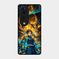 Fire Soul Tanjiro Glass Case Cover For Vivo T3 Ultra