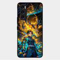 Fire Soul Tanjiro Glass Case Cover For Vivo V20 Se