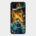 Fire Soul Tanjiro Glass Case Cover For Vivo V20