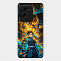 Fire Soul Tanjiro Glass Case Cover For Vivo V25 Pro 5G