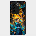 Fire Soul Tanjiro Glass Case Cover For Vivo V27 5G