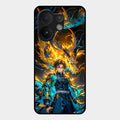 Fire Soul Tanjiro Glass Case Cover For Vivo V60 5G