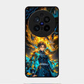 Fire Soul Tanjiro Glass Case Cover For Vivo X200 Pro 5G