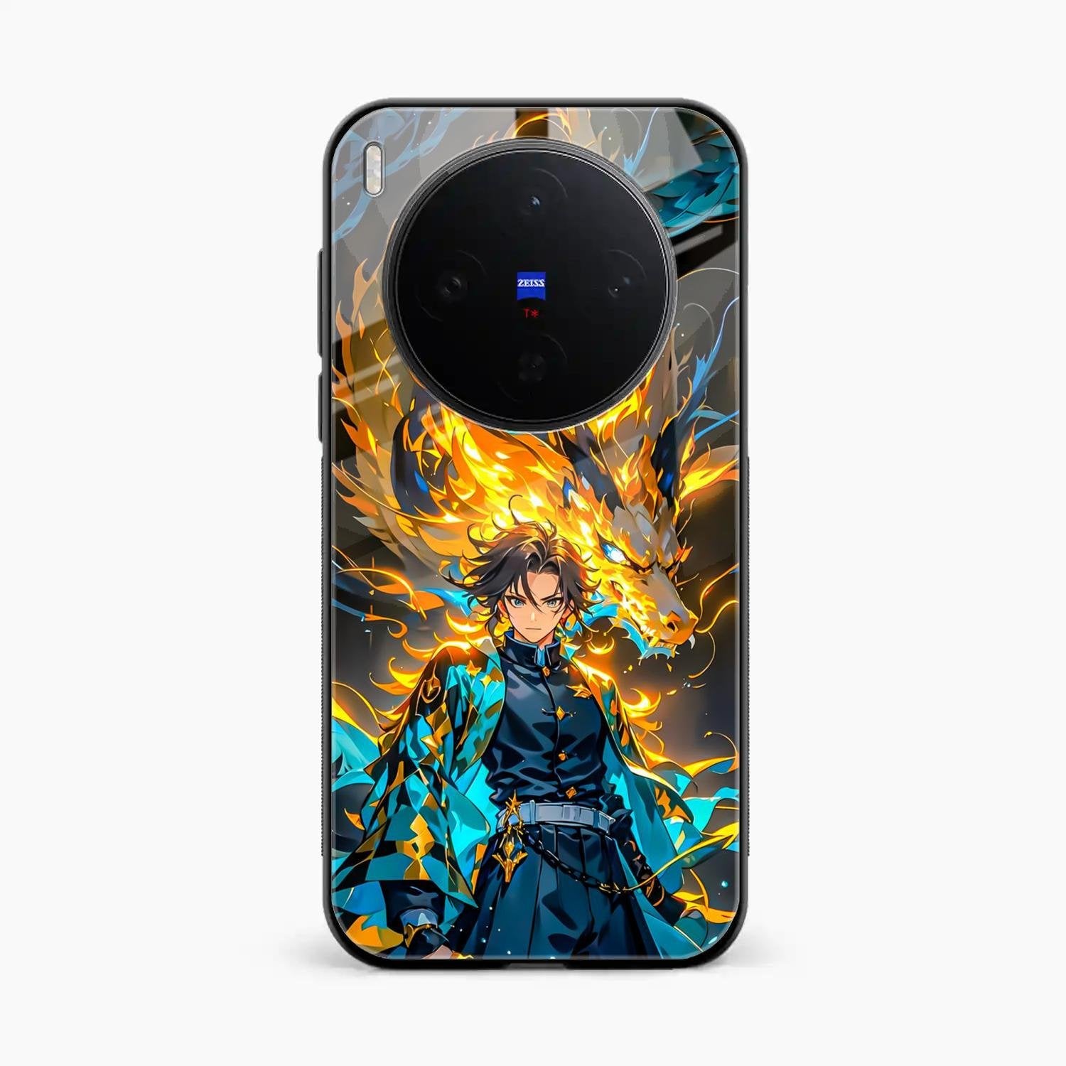 Fire Soul Tanjiro Glass Case Cover For Vivo X300 5G