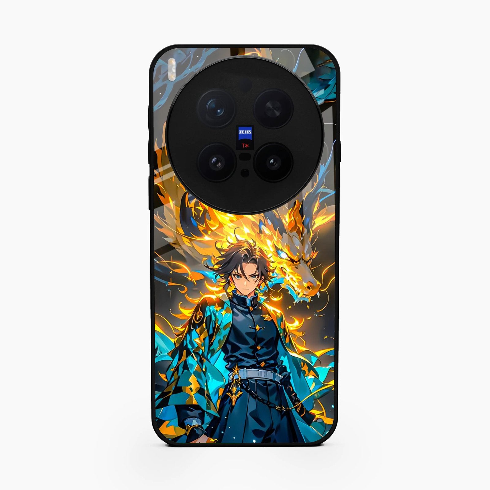 Fire Soul Tanjiro Glass Case Cover For Vivo X300 Pro 5G