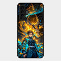 Fire Soul Tanjiro Glass Case Cover For Vivo X50 5G