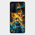Fire Soul Tanjiro Glass Case Cover For Vivo X70 Pro 5G