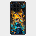 Fire Soul Tanjiro Glass Case Cover For Vivo X90 Pro 5G