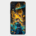 Fire Soul Tanjiro Glass Case Cover For Vivo Y12G