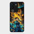 Fire Soul Tanjiro Glass Case Cover For Vivo Y200 5G