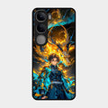 Fire Soul Tanjiro Glass Case Cover For Vivo Y300 5G