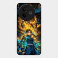 Fire Soul Tanjiro Glass Case Cover For Vivo Y39 5G