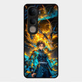 Fire Soul Tanjiro Glass Case Cover For Vivo Y400 5G