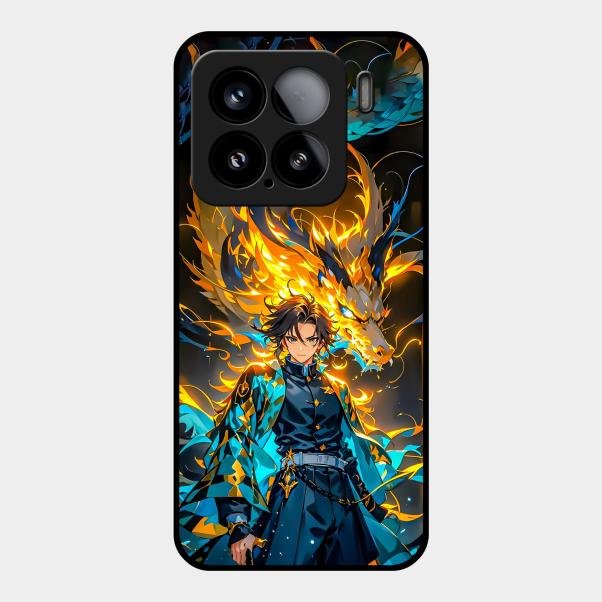 Fire Soul Tanjiro Glass Case Cover For Xiaomi 15 5G
