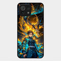 Fire Soul Tanjiro Glass Case Cover For Xiaomi Mi 11 Lite
