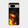 Flame Eyes Glass Case Cover For Google Pixel 8 5G