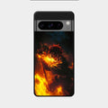 Flame Eyes Glass Case Cover For Google Pixel 8 Pro 5G