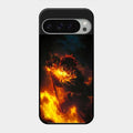 Flame Eyes Glass Case Cover For Google Pixel 9 Pro Xl