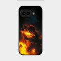 Flame Eyes Glass Case Cover For Google Pixel 9A 5G