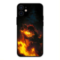 Flame Eyes Glass Case Cover For iPhone 12 mini
