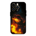 Flame Eyes Glass Case Cover For iPhone 14 Pro