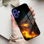 Flame Eyes Glass Case Cover For iPhone - ShopOnCliQ