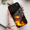Flame Eyes Glass Case Cover For iPhone 17 Pro