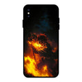 Flame Eyes Glass Case Cover For iPhone XS Max