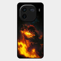 Flame Eyes Glass Case Cover For Iqoo 12 5G