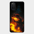 Flame Eyes Glass Case Cover For Iqoo 3 5G