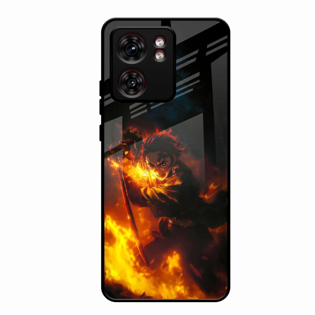 Flame Eyes Glass Case Cover For Motorola Edge 40