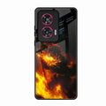 Flame Eyes Glass Case Cover For Motorola Edge 50 Fusion 5G