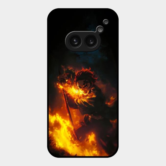 Flame Eyes Glass Case Cover For Nothing Phone 2A 5G