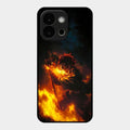 Flame Eyes Glass Case Cover For Oneplus 13S 5G