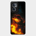 Flame Eyes Glass Case Cover For Oneplus Nord Ce 2 5G