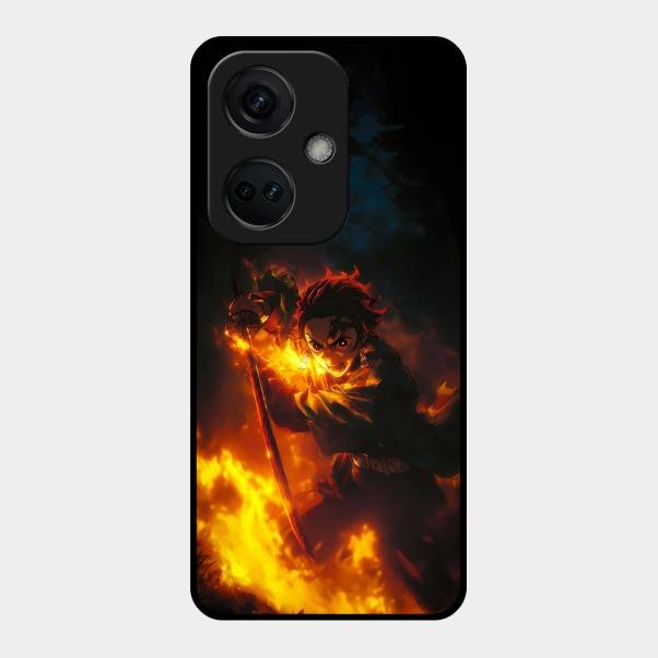 Flame Eyes Glass Case Cover For Oneplus Nord Ce 3 5G