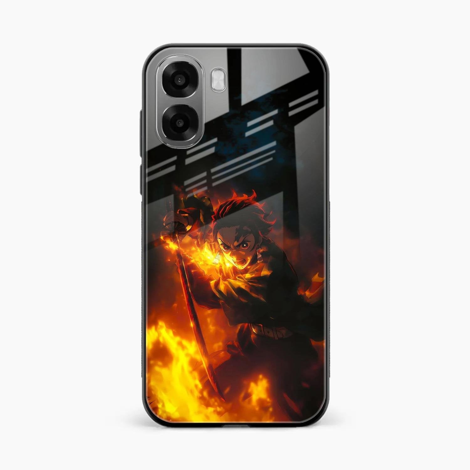 Flame Eyes Glass Case Cover For Oppo K14x 5G