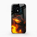 Flame Eyes Glass Case Cover For Oppo Reno 15 5G