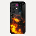 Flame Eyes Glass Case Cover For Realme C85 5G