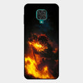 Flame Eyes Glass Case Cover For Redmi Note 10 Lite