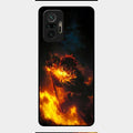 Flame Eyes Glass Case Cover For Redmi Note 10 Pro Max
