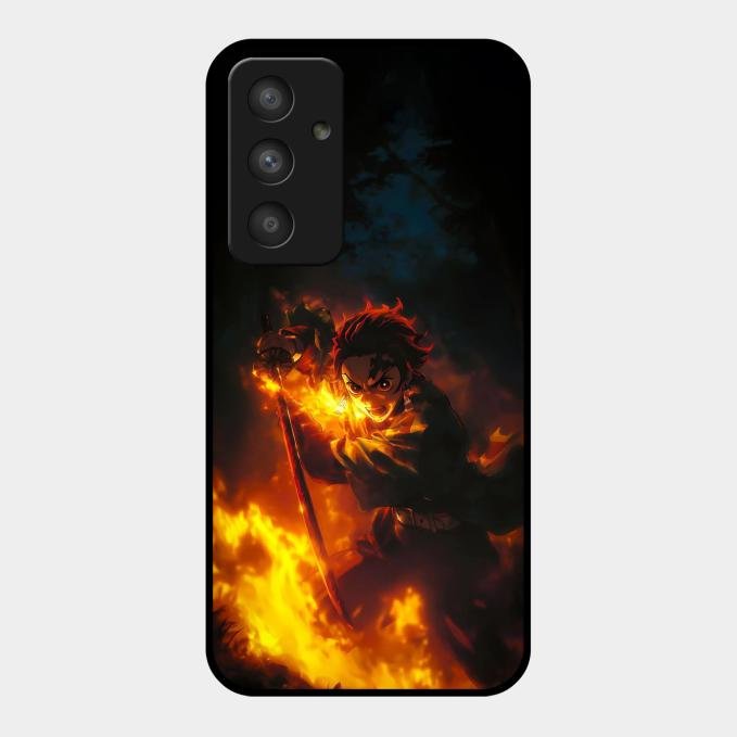 Flame Eyes Glass Case Cover For Samsung Galaxy A54 5G