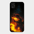 Flame Eyes Glass Case Cover For Samsung Galaxy F14 5G