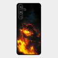 Flame Eyes Glass Case Cover For Samsung Galaxy M55 5G